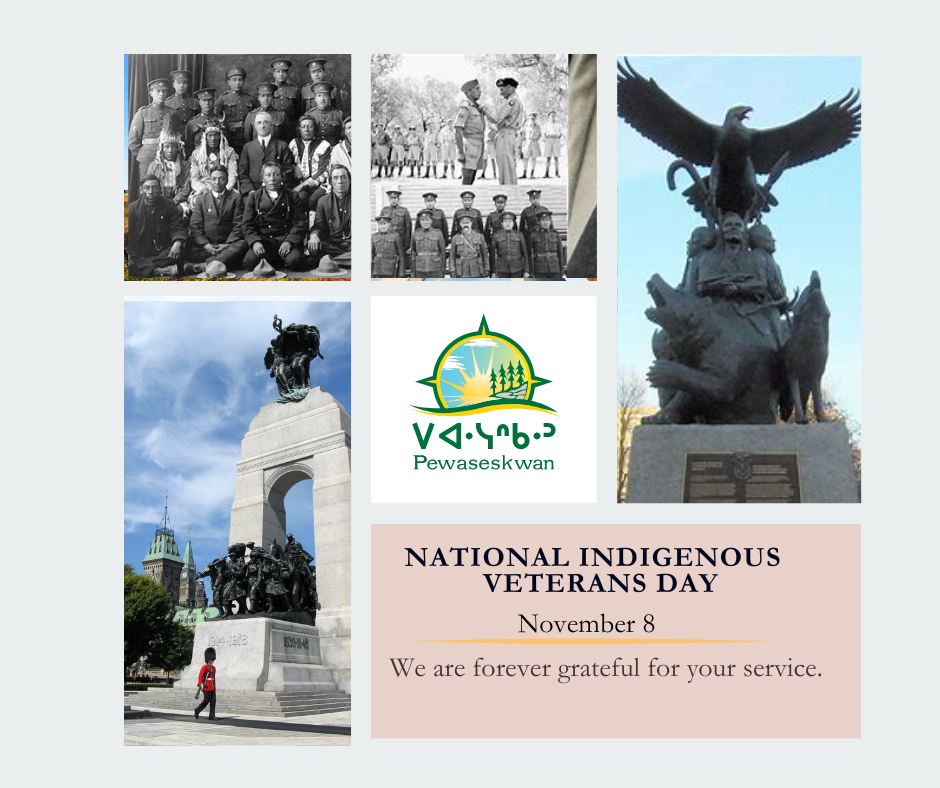 Poster about National Indigenous Veterans Day